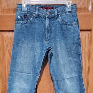 TONY HAWK Boy's 10 HUSKY Staight Blue Denim Jeans w/Adjustable Waist EUC